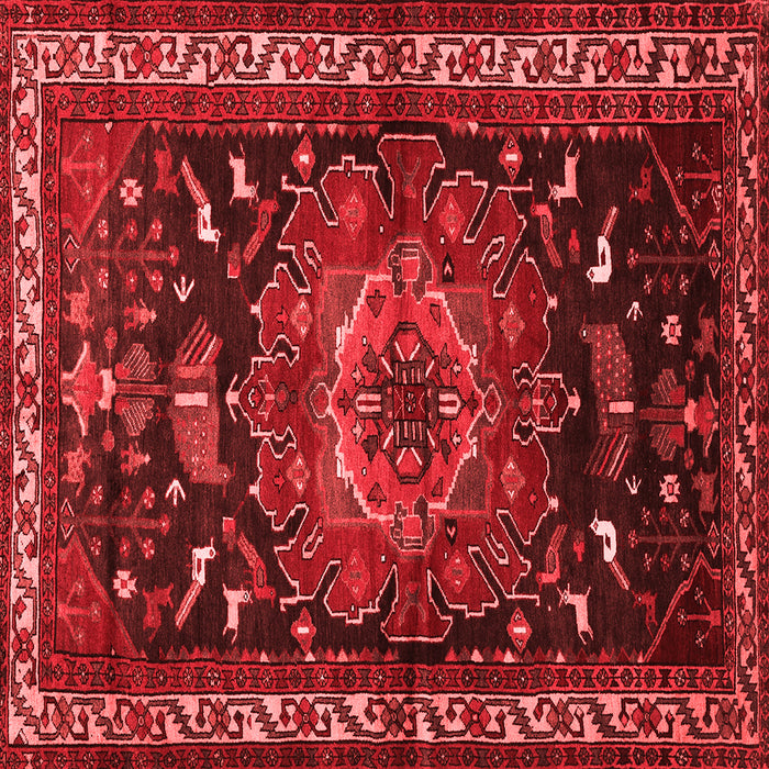 Machine Washable Persian Red Traditional Rug, wshtr564red