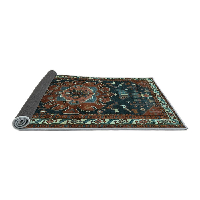 Sideview of Persian Light Blue Traditional Rug, tr564lblu