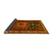 Sideview of Persian Yellow Traditional Rug, tr564yw