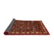 Sideview of Traditional Sienna Brown Animal Rug, tr565