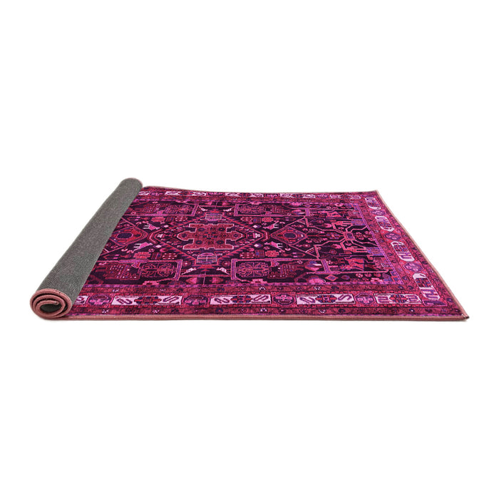 Sideview of Animal Pink Traditional Rug, tr565pnk