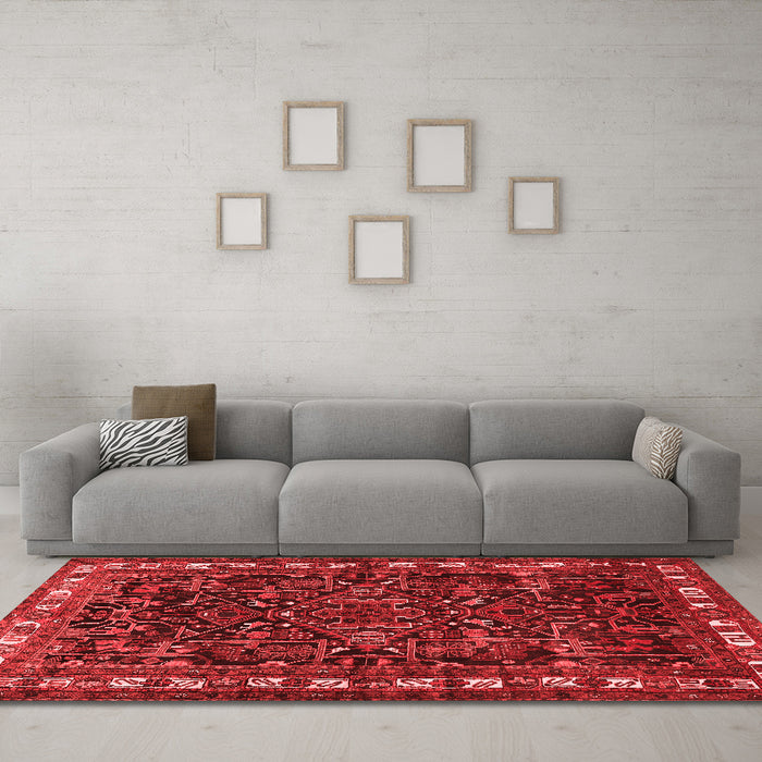 Traditional Red Washable Rugs