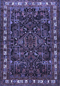 Animal Blue Traditional Rug, tr565blu