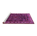 Sideview of Machine Washable Animal Purple Traditional Area Rugs, wshtr565pur