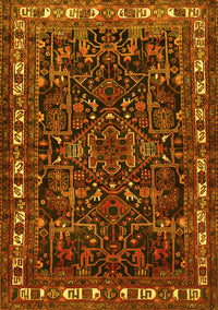 Animal Yellow Traditional Rug, tr565yw