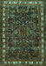 Animal Turquoise Traditional Rug, tr565turq