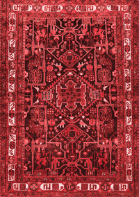 Animal Red Traditional Rug, tr565red