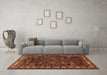 Machine Washable Animal Brown Traditional Rug in a Living Room,, wshtr565brn