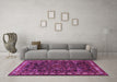 Machine Washable Animal Purple Traditional Area Rugs in a Living Room, wshtr565pur