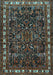 Animal Light Blue Traditional Rug, tr565lblu