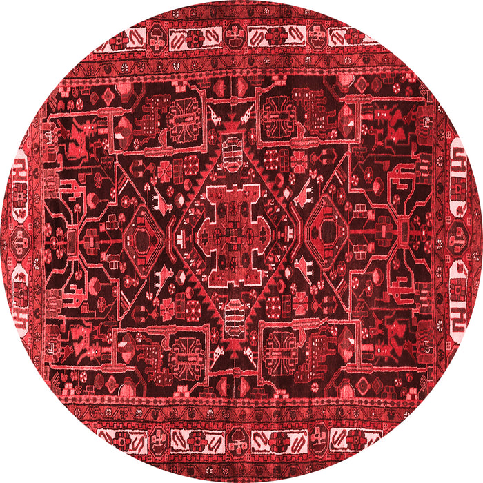 Machine Washable Animal Red Traditional Rug, wshtr565red