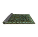 Sideview of Animal Turquoise Traditional Rug, tr565turq