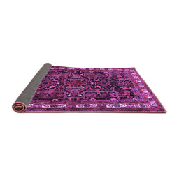 Sideview of Animal Purple Traditional Rug, tr565pur
