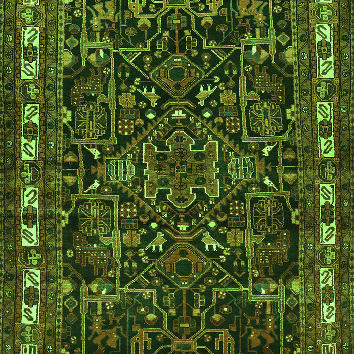 Animal Green Traditional Rug, tr565grn