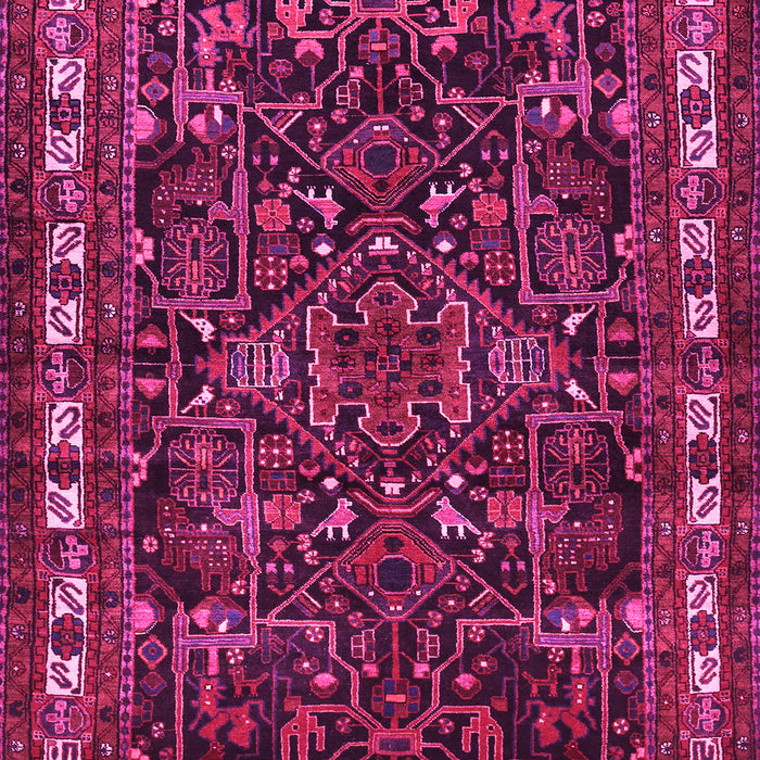 Machine Washable Animal Pink Traditional Rug, wshtr565pnk