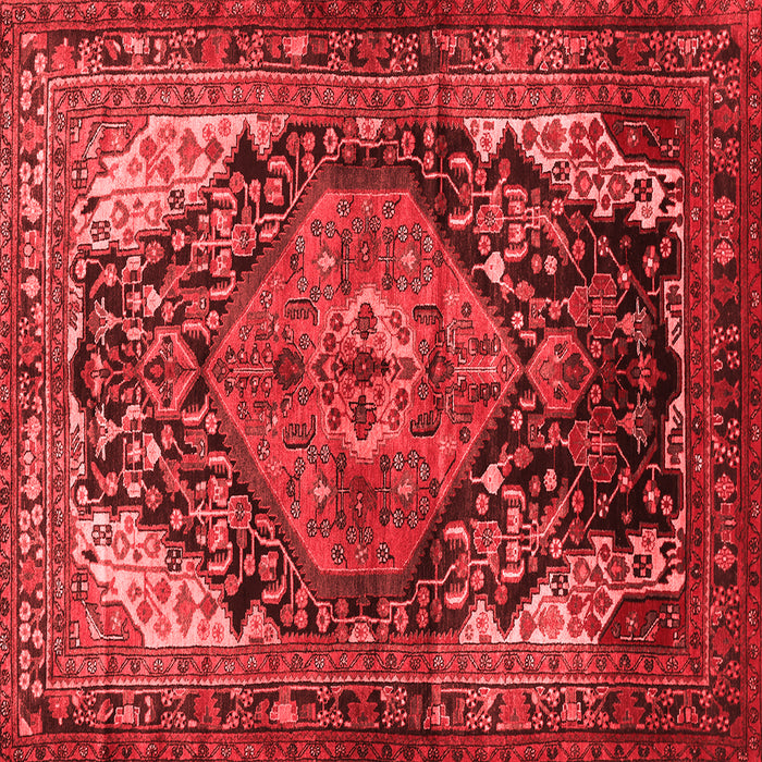 Machine Washable Persian Red Traditional Rug, wshtr566red