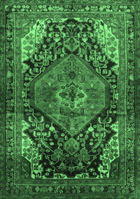 Persian Emerald Green Traditional Rug, tr566emgrn