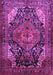 Machine Washable Persian Purple Traditional Area Rugs, wshtr566pur