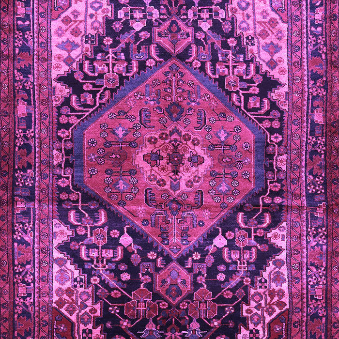 Machine Washable Persian Purple Traditional Area Rugs, wshtr566pur