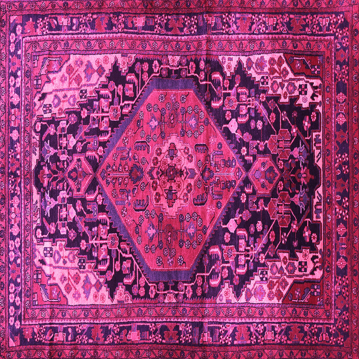 Square Persian Pink Traditional Rug, tr566pnk