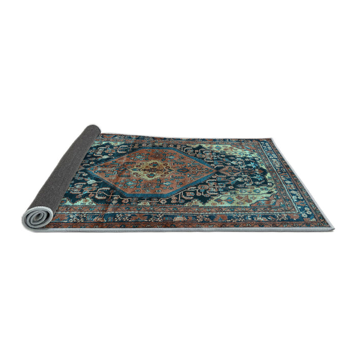Sideview of Persian Light Blue Traditional Rug, tr566lblu