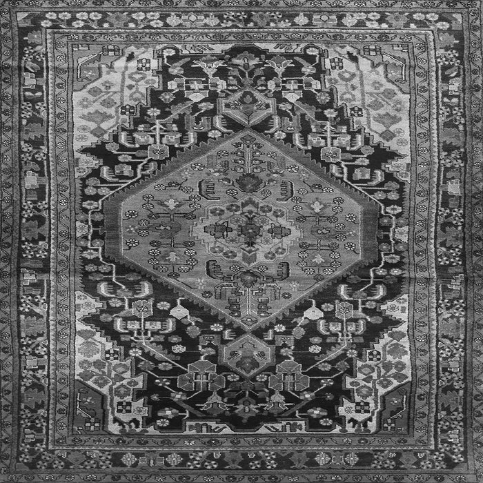 Serging Thickness of Persian Gray Traditional Rug, tr566gry