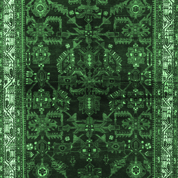 Machine Washable Persian Emerald Green Traditional Area Rugs, wshtr567emgrn
