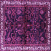 Square Persian Purple Traditional Rug, tr567pur
