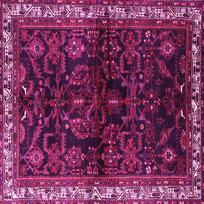 Square Persian Pink Traditional Rug, tr567pnk