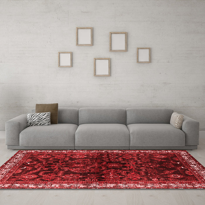 Traditional Red Washable Rugs