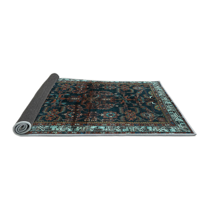 Sideview of Persian Light Blue Traditional Rug, tr567lblu