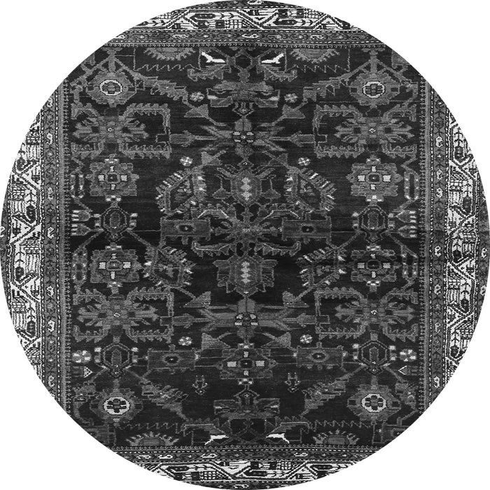 Square Persian Gray Traditional Rug, tr567gry