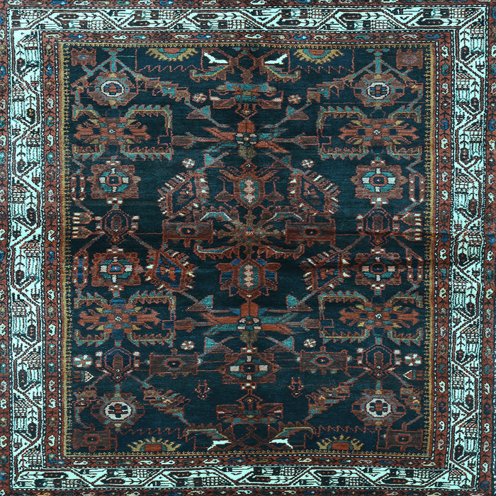 Square Persian Light Blue Traditional Rug, tr567lblu
