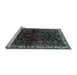 Sideview of Machine Washable Persian Light Blue Traditional Rug, wshtr567lblu