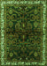 Serging Thickness of Machine Washable Persian Green Traditional Area Rugs, wshtr567grn