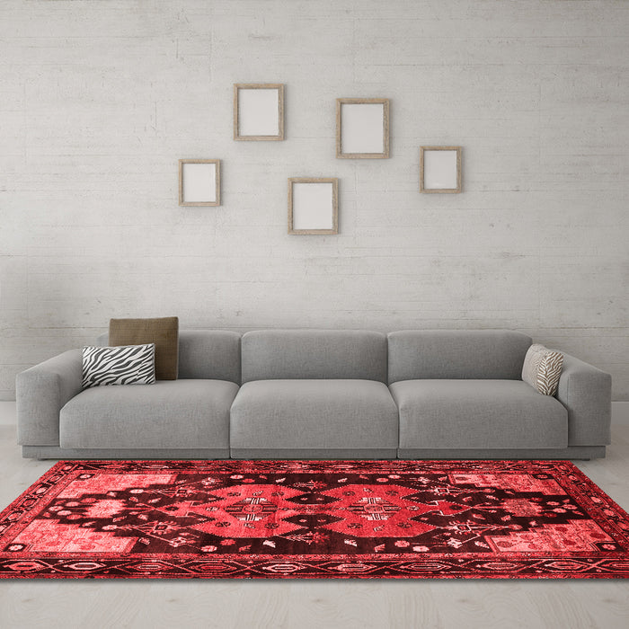 Traditional Red Washable Rugs
