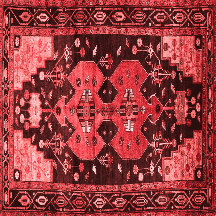 Machine Washable Persian Red Traditional Rug, wshtr568red