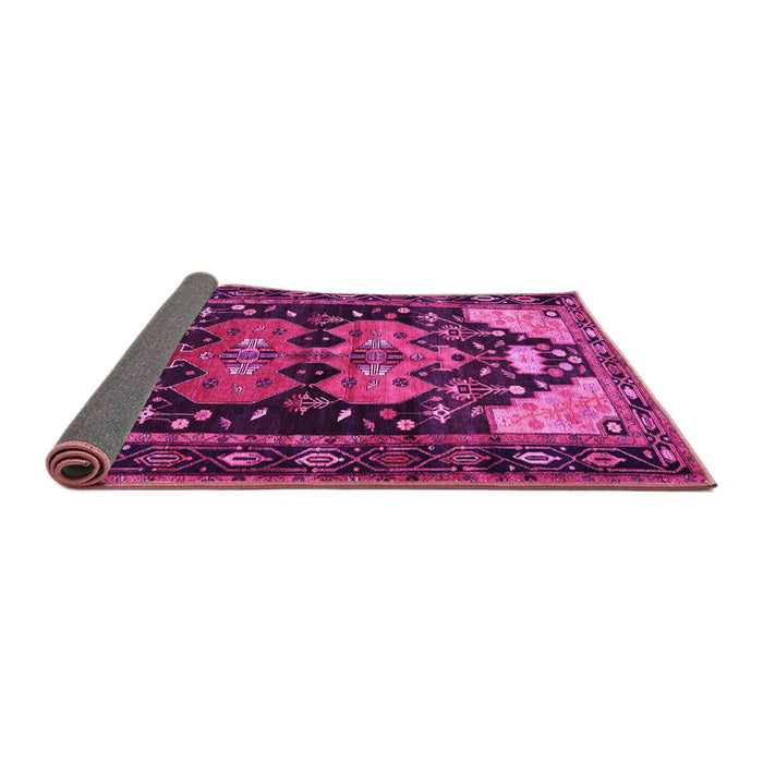 Sideview of Persian Pink Traditional Rug, tr568pnk