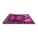 Sideview of Persian Pink Traditional Rug, tr568pnk