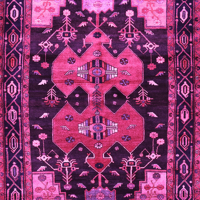 Machine Washable Persian Pink Traditional Rug, wshtr568pnk
