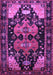 Machine Washable Persian Purple Traditional Area Rugs, wshtr568pur