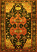 Machine Washable Persian Yellow Traditional Rug, wshtr568yw