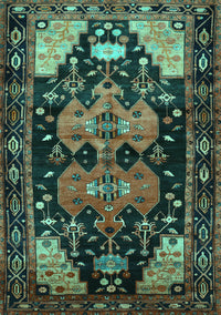 Persian Turquoise Traditional Rug, tr568turq