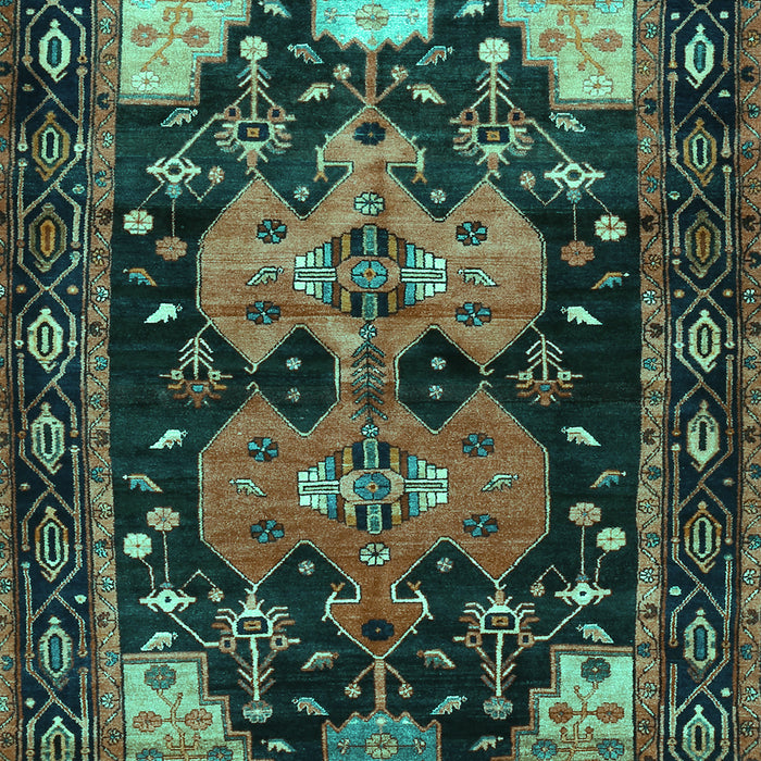 Persian Turquoise Traditional Rug, tr568turq