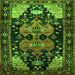Serging Thickness of Persian Green Traditional Rug, tr568grn