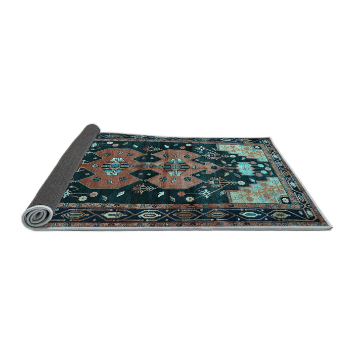 Sideview of Persian Light Blue Traditional Rug, tr568lblu