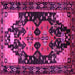 Square Persian Pink Traditional Rug, tr568pnk