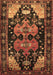 Machine Washable Persian Brown Traditional Rug, wshtr568brn