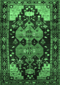 Persian Emerald Green Traditional Rug, tr568emgrn