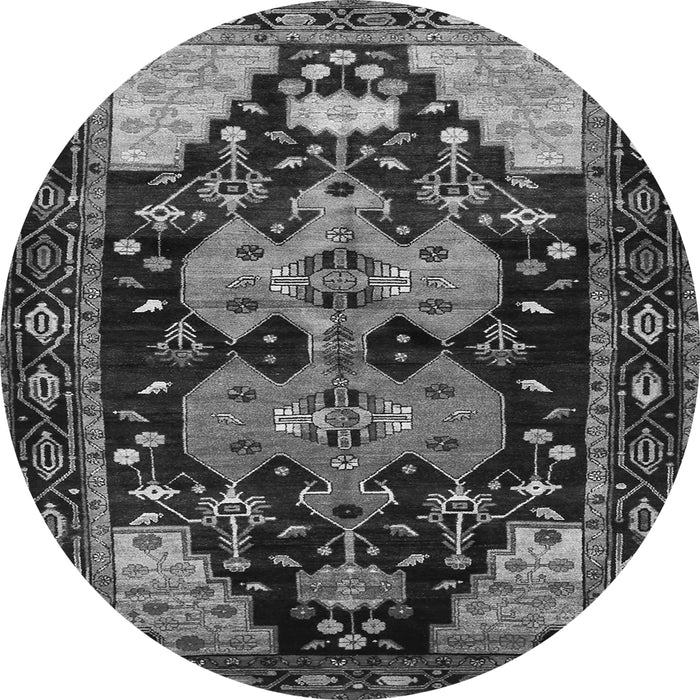 Square Persian Gray Traditional Rug, tr568gry